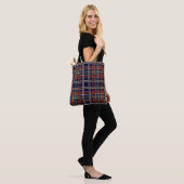 schotse canvas tas (Op model)