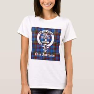 Schotse Clan Anderson Crest & Tartan T-shirt
