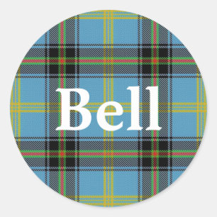 Schotse Clan Bell Tartan Plaid Ronde Sticker