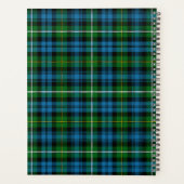 Schotse clan Campbell van Argyll Tartan Planner (Achterkant)