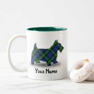 Schotse Clan Gordon Tartan Scottish Terrier Tweekleurige Koffiemok