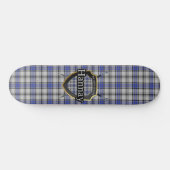 Schotse Clan Hannay Tartan Shield Skateboard (Horizontaal)