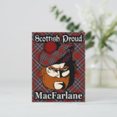 Schotse Clan MacFarlane Tartan Briefkaart (Staand voorkant)
