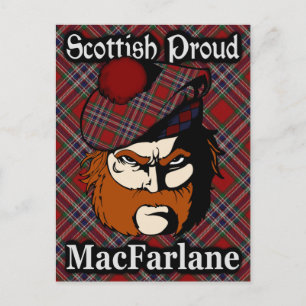 Schotse Clan MacFarlane Tartan Briefkaart