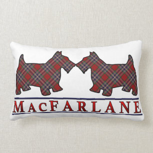 Schotse Clan MacFarlane Tartan Scottie Honden Kussen