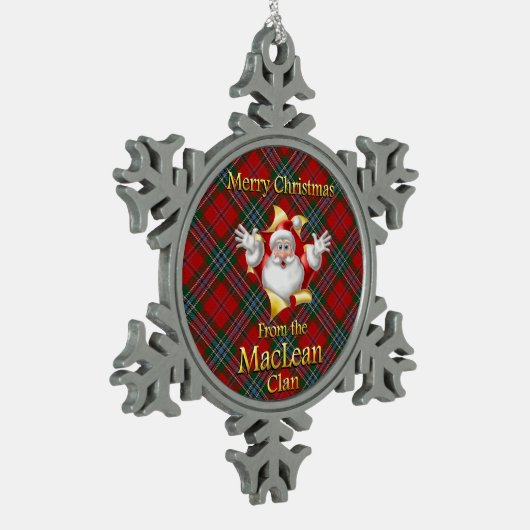 Schotse Clan MacLean Kerstmis Ornament (Links)