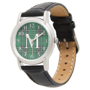 Schotse Clan MacLean M Monogram Hunting Tartan Horloge