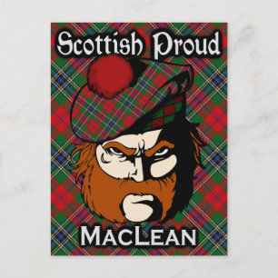 Schotse Clan MacLean Tartan Briefkaart