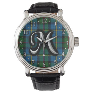 Schotse Clan MacLeod Monogram Tartan Horloge