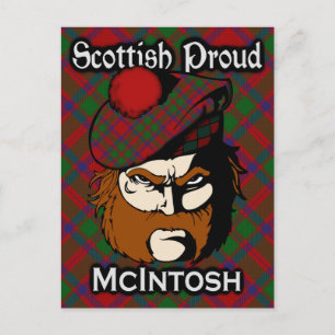 Schotse Clan McIntosh Tartan Ansichtkaart Briefkaart