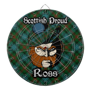 Schotse Clan Ross Tartan Dartboard Dartbord