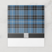 Schotse Clark Tartan bruiloft (Buitenkant ongevouwen)