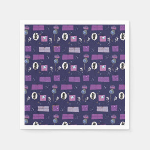 Schotse Collectie Paarse distel servetten