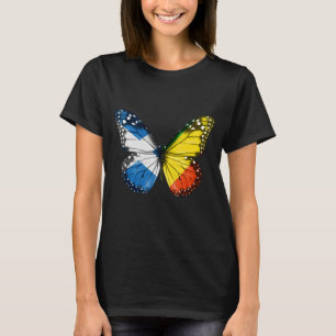 Schotse Congon Vlag Vlinder T-shirt