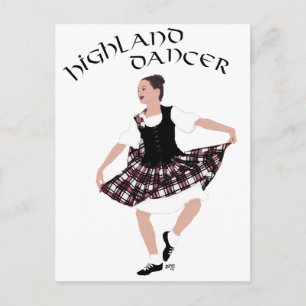 Schotse Country Danser Briefkaart