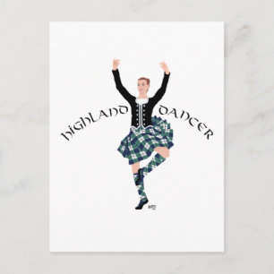 Schotse Danser Highland Fling Briefkaart