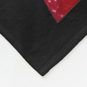 Schotse Deerhound hond met kerstmuts Kerstmis XM Fleece Deken (Hoek)