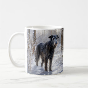Schotse Deerhound Laat het sneeuwen Kerstmis Koffiemok