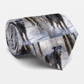 Schotse Deerhound Laat het sneeuwen Kerstmis Stropdas (Opgerold)