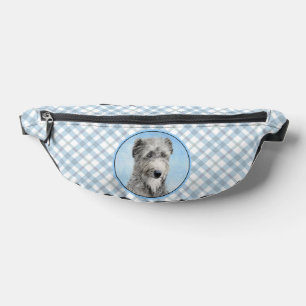 Schotse Deerhound Schilderij Grijs Originele Hond  Heuptasje