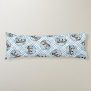 Schotse Deerhound Schilderij Grijs Originele Hond Lichaamskussen