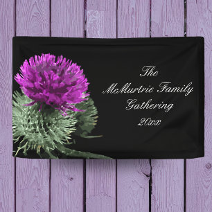Schotse Distel Familiebijeenkomst Spandoek