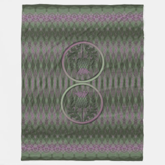 Schotse Distel Fleece Deken