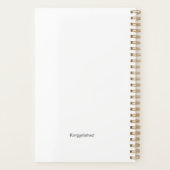 Schotse distel hart Waterverf Planner (Achterkant)