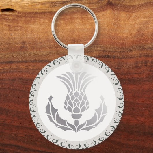 Schotse distel sleutelhanger (Voorkant)