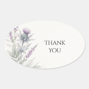 Schotse Distel Varen Bedankt Sticker
