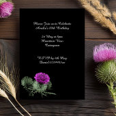 Schotse distel verjaardagen kaart