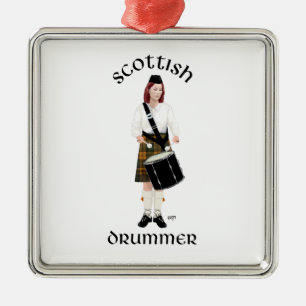 Schotse Drummer - Butterscotch Metalen Ornament