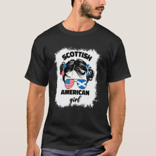 Schotse en Amerikaanse Amerika Schotland VS Vlag K T-shirt