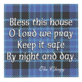 Schotse geestelijkheid Tartan House Blessing Kubus (Voorkant)