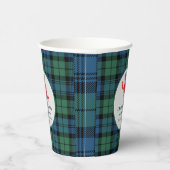 Schotse geruite rivierkreeftenstoofpot verlovingsf papieren bekers (Rechts)