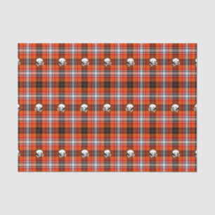 Schotse gothic schedels plaid tissue papier