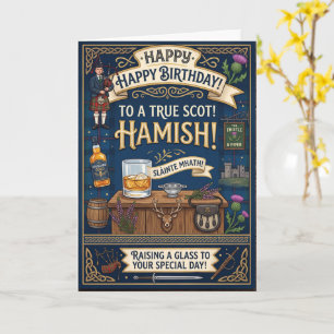 Schotse Hamish Verjaardag Kaart