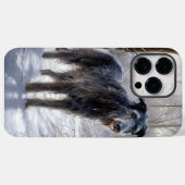 Schotse Hertenhond Laat het Sneeuwen Kerstmis Case-Mate iPhone Case (Achterkant (horizontaal))
