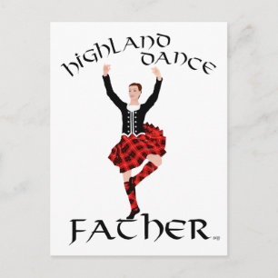 Schotse Highland-dansvader Briefkaart
