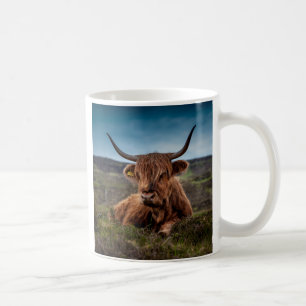 Schotse Highland Koe Longhorn Stier Rancher Koffiemok