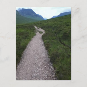 Schotse Highland Path naar Blue Yonder Briefkaart
