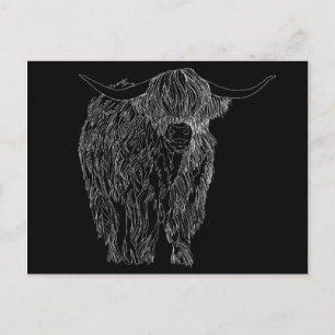 Schotse hoerstier briefkaart