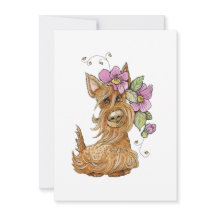 Schotse hond, Scottie dog, Scottie Note Card