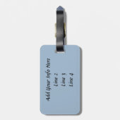 Schotse hoogland Koe Bagagelabel (Achterkant verticaal)