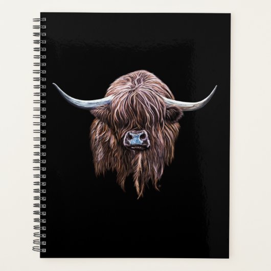Schotse hoogland - Koe in kleur Planner (Voorkant)