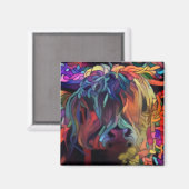 Schotse hoogland Koe Magneet (Voorkant / Achterkant)