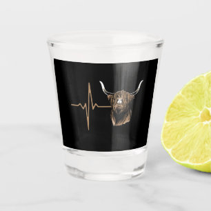 Schotse hoogland Koe Shot Glas