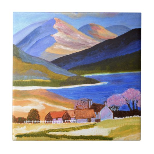 Schotse Hooglanden 2 Tegeltje (Voorkant)