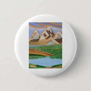 Schotse Hooglanden 3 Ronde Button 5,7 Cm
