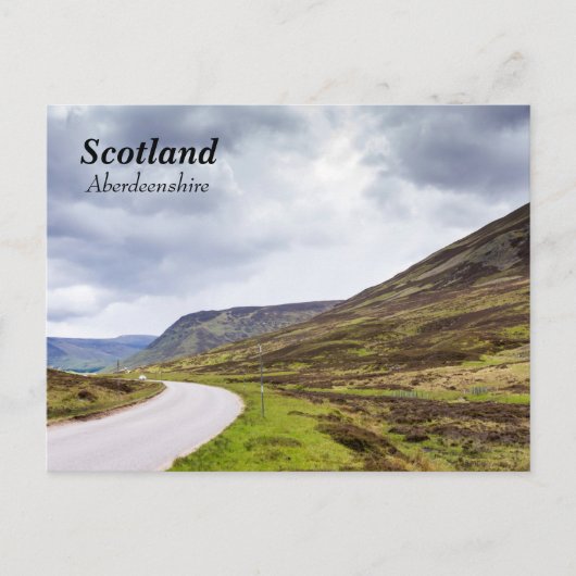 Schotse Hooglanden Aberdeenshire Briefkaart (Voorkant)